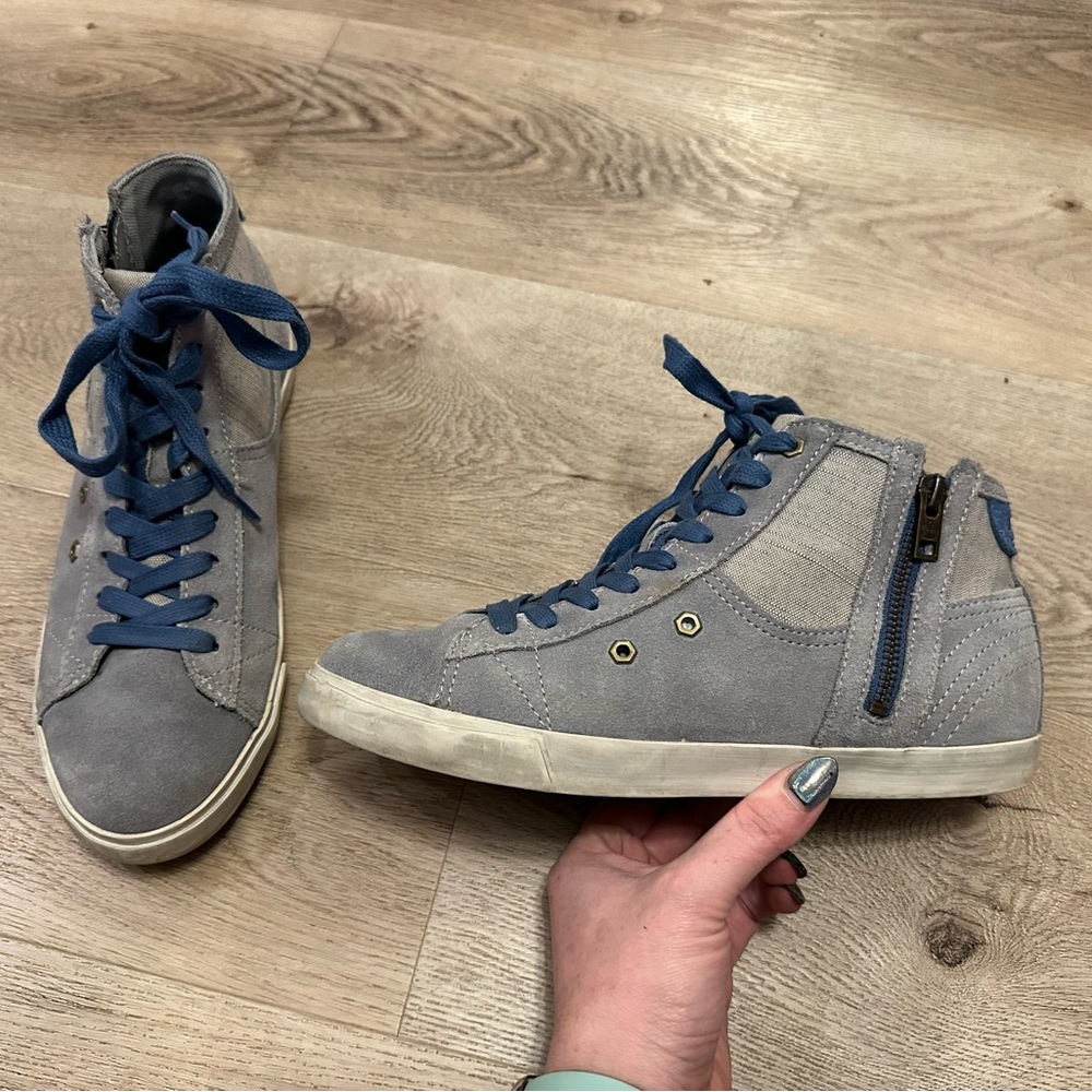 Timberland Glastenbury Grey Leather Lace Up Womens Chukka Trainers 8231B Size 9